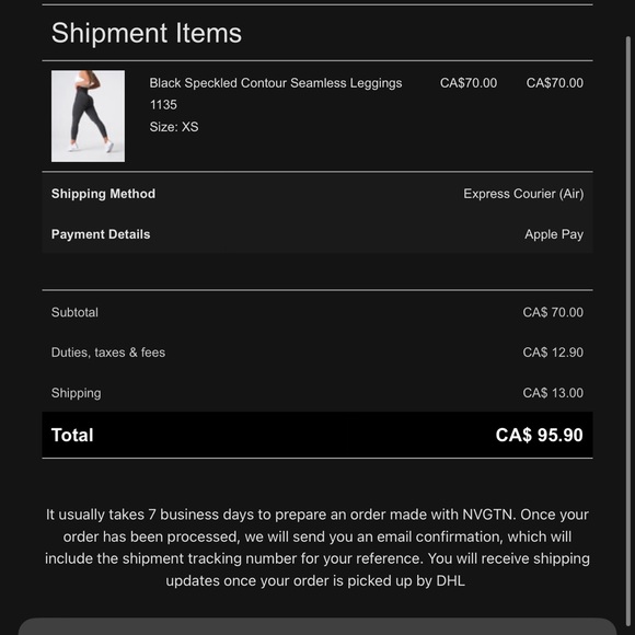 NVGTN Black Speckled Contour Seamless Leggings - Picture 4 of 4